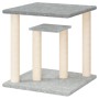 Postes rascadores para gatos con plataformas gris claro 50 cm de vidaXL, Mobiliario para gatos - Ref: Foro24-172044, Precio: ...