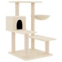 Rascador para gatos con postes de sisal color crema 82,5 cm de vidaXL, Mobiliario para gatos - Ref: Foro24-172385, Precio: 54...