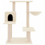 Rascador para gatos con postes de sisal color crema 82,5 cm de vidaXL, Mobiliario para gatos - Ref: Foro24-172385, Precio: 54...