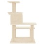 Rascador para gatos con postes de sisal color crema 82,5 cm de vidaXL, Mobiliario para gatos - Ref: Foro24-172385, Precio: 54...