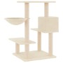 Rascador para gatos con postes de sisal color crema 82,5 cm de vidaXL, Mobiliario para gatos - Ref: Foro24-172385, Precio: 54...