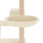 Rascador para gatos con postes de sisal color crema 82,5 cm de vidaXL, Mobiliario para gatos - Ref: Foro24-172385, Precio: 54...
