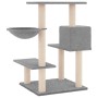 Rascador para gatos con postes de sisal gris claro 82,5 cm de vidaXL, Mobiliario para gatos - Ref: Foro24-172386, Precio: 48,...