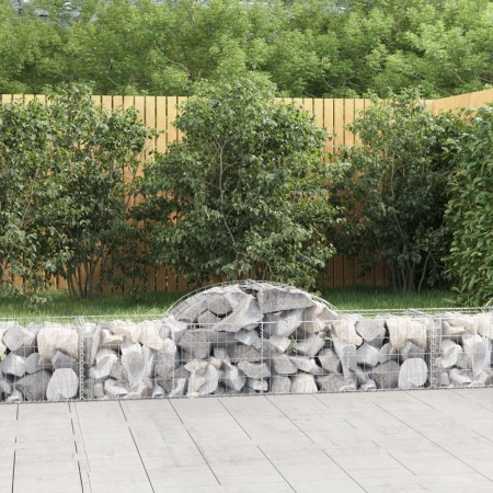 Cestas de gaviones 3 uds forma de arco hierro 200x50x40/60 cm en Macetas y jardineras | Comprar online en Foru.es