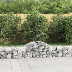 Cestas de gaviones 6 uds forma de arco hierro 200x50x40/60 cm en Macetas y jardineras | Comprar online en Foru.es