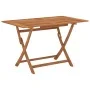 Mesa de jardín plegable madera maciza de eucalipto 120x70x75 cm de vidaXL, Mesas de jardín - Ref: Foro24-312453, Precio: 143,...
