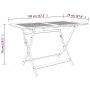 Mesa de jardín plegable madera maciza de eucalipto 120x70x75 cm de vidaXL, Mesas de jardín - Ref: Foro24-312453, Precio: 143,...