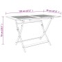 Mesa de jardín plegable madera maciza de eucalipto 120x70x75 cm de vidaXL, Mesas de jardín - Ref: Foro24-312453, Precio: 151,...