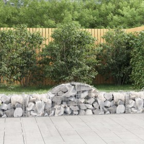Cestas de gaviones 10 uds forma de arco hierro 200x50x40/60 cm en Macetas y jardineras | Comprar online en Foru.es