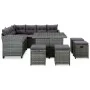 Set mit 6 Gartenmöbeln und Kissen synthetisches Rattangrau von vidaXL, Gartensets - Ref: Foro24-315231, Preis: 762,14 €, Raba...