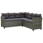 Set mit 6 Gartenmöbeln und Kissen synthetisches Rattangrau von vidaXL, Gartensets - Ref: Foro24-315231, Preis: 762,14 €, Raba...