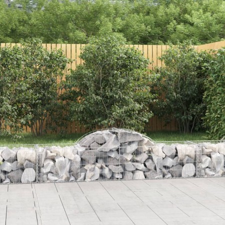 Cestas de gaviones 11 uds forma de arco hierro 200x50x40/60 cm en Macetas y jardineras | Comprar online en Foru.es