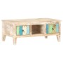 Mesita de centro madera de acacia rugosa 100x55x40 cm de vidaXL, Mesas de centro - Ref: Foro24-320235, Precio: 189,85 €, Desc...