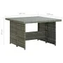 6-piece garden furniture set with gray synthetic rattan cushions by vidaXL, Garden sets - Ref: Foro24-315231, Price: 762,14 €...