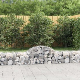 Cestas de gaviones 13 uds forma de arco hierro 200x50x40/60 cm en Macetas y jardineras | Comprar online en Foru.es