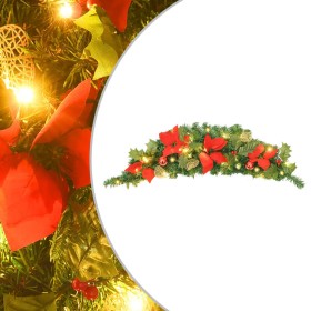 Arco de Navidad con luces LED verde 90 cm PVC de vidaXL, Luces de Navidad - Ref: Foro24-320980, Precio: 29,49 €, Descuento: %