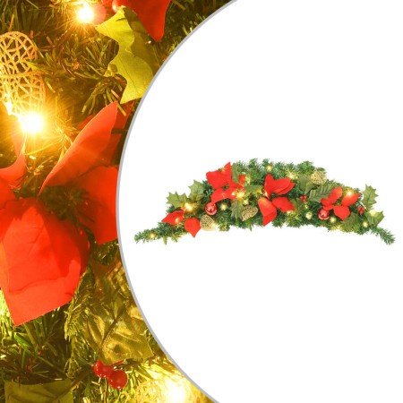 Arco de Navidad con luces LED verde 90 cm PVC de vidaXL, Luces de Navidad - Ref: Foro24-320980, Precio: 29,49 €, Descuento: %