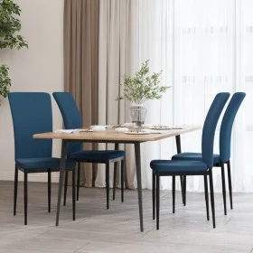 Sillas de comedor 4 unidades terciopelo azul de vidaXL, Sillas de comedor - Ref: Foro24-326103, Precio: 153,42 €, Descuento: %