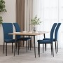 Sillas de comedor 4 unidades terciopelo azul de vidaXL, Sillas de comedor - Ref: Foro24-326103, Precio: 183,19 €, Descuento: %