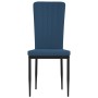 Sillas de comedor 4 unidades terciopelo azul de vidaXL, Sillas de comedor - Ref: Foro24-326103, Precio: 183,19 €, Descuento: %