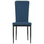 Sillas de comedor 4 unidades terciopelo azul de vidaXL, Sillas de comedor - Ref: Foro24-326103, Precio: 153,42 €, Descuento: %