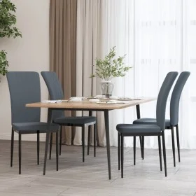 Esszimmerstühle 4 Einheiten aus dunkelgrauem Samt von vidaXL, Essstühle - Ref: Foro24-326105, Preis: 137,92 €, Rabatt: %