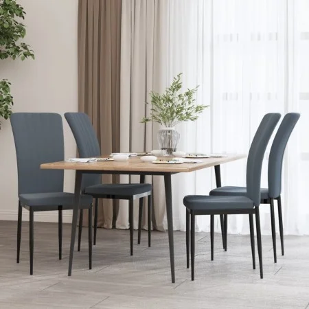Sillas de comedor 4 unidades terciopelo gris oscuro de vidaXL, Sillas de comedor - Ref: Foro24-326105, Precio: 137,92 €, Desc...