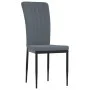 Sillas de comedor 4 unidades terciopelo gris oscuro de vidaXL, Sillas de comedor - Ref: Foro24-326105, Precio: 137,92 €, Desc...