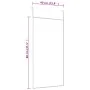 Espejo de puerta cristal y aluminio negro 40x80 cm de vidaXL, Espejos - Ref: Foro24-327407, Precio: 31,38 €, Descuento: %