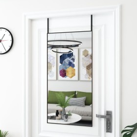 Espejo de puerta cristal y aluminio negro 50x100 cm de vidaXL, Espejos - Ref: Foro24-327411, Precio: 57,45 €, Descuento: %