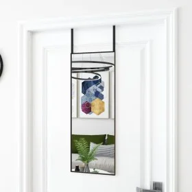 Espejo de puerta cristal y aluminio negro 30x80 cm de vidaXL, Espejos - Ref: Foro24-327404, Precio: 35,42 €, Descuento: %