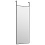Espejo de puerta cristal y aluminio negro 30x80 cm de vidaXL, Espejos - Ref: Foro24-327404, Precio: 36,03 €, Descuento: %