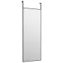 Espejo de puerta cristal y aluminio negro 30x80 cm de vidaXL, Espejos - Ref: Foro24-327404, Precio: 35,42 €, Descuento: %