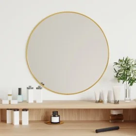 Golden round wall mirror Ø 50 cm by vidaXL, Mirrors - Ref: Foro24-348181, Price: 48,17 €, Discount: %