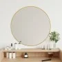 Golden round wall mirror Ø 60 cm by vidaXL, Mirrors - Ref: Foro24-348182, Price: 51,07 €, Discount: %