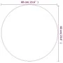 Golden round wall mirror Ø 60 cm by vidaXL, Mirrors - Ref: Foro24-348182, Price: 51,07 €, Discount: %