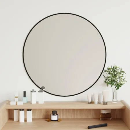 Espejo de pared redondo negro Ø 60 cm de vidaXL, Espejos - Ref: Foro24-348187, Precio: 40,27 €, Descuento: %