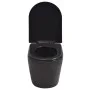 Wand-WC mit verstecktem Spülkasten aus schwarzer Keramik von vidaXL, Badezimmer - Ref: Foro24-3054477, Preis: 373,50 €, Rabat...