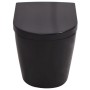 Inodoro de pared con cisterna oculta cerámica negro de vidaXL, Baños - Ref: Foro24-3054477, Precio: 375,44 €, Descuento: %