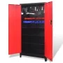 Tool cabinet 2 doors black/red steel 90x40x180 cm by vidaXL, Tool cabinets - Ref: Foro24-20158, Price: 531,60 €, Discount: %