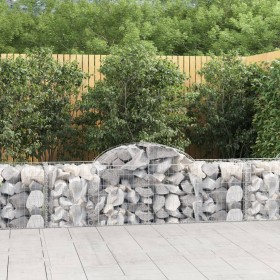 Cestas de gaviones 8 uds forma de arco hierro 200x50x60/80 cm en Macetas y jardineras | Comprar online en Foru.es