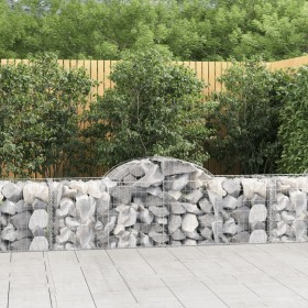 Cestas de gaviones 40 uds forma de arco hierro 200x50x60/80 cm en Macetas y jardineras | Comprar online en Foru.es