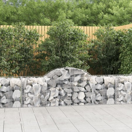 Cestas de gaviones 40 uds forma de arco hierro 200x50x60/80 cm en Macetas y jardineras | Comprar online en Foru.es