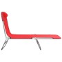 Tumbonas plegables 2 uds acero y textilene rojo de vidaXL, Tumbonas - Ref: Foro24-360182, Precio: 87,36 €, Descuento: %