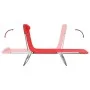 Folding sun loungers 2 pcs steel and red textilene by vidaXL, Loungers - Ref: Foro24-360182, Price: 71,20 €, Discount: %
