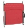 Folding sun loungers 2 pcs steel and red textilene by vidaXL, Loungers - Ref: Foro24-360182, Price: 71,20 €, Discount: %