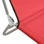 Folding sun loungers 2 pcs steel and red textilene by vidaXL, Loungers - Ref: Foro24-360182, Price: 71,20 €, Discount: %