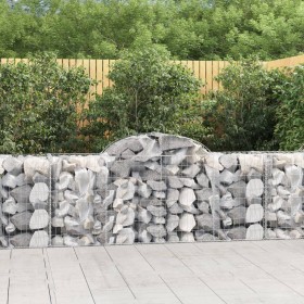 Cestas de gaviones 10 uds forma de arco hierro 200x50x80/100 cm en Macetas y jardineras | Comprar online en Foru.es