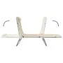 Tumbonas plegables 2 uds acero y textilene color crema de vidaXL, Tumbonas - Ref: Foro24-360185, Precio: 85,18 €, Descuento: %