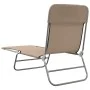 Tumbonas plegables 2 uds acero y textilene gris taupe de vidaXL, Tumbonas - Ref: Foro24-360186, Precio: 93,18 €, Descuento: %
